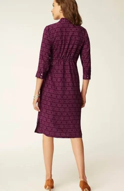 J.Jill Wearever Shirred Tie-Front Dress | Jjill-Women Dresses