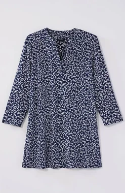 J.Jill Wearever Shirred-Yoke Split-Neck Tunic | Jjill-Women Tops & Tees