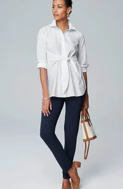J.Jill Wearever Tie-Front Top | Jjill-Women Shirts & Blouses