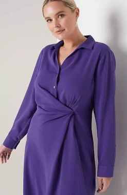 J.Jill Wearever Twist-Front Shirtdress | Jjill-Women Dresses