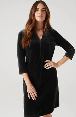 J.Jill Wearever Velvet-Knit Dress | Jjill-Women Dresses