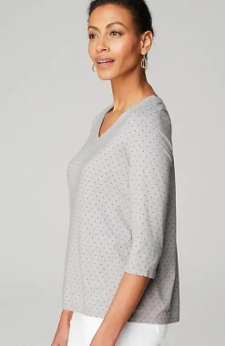 J.Jill Wearever V-Neck Ballet-Sleeve Top | Jjill-Women Tops & Tees