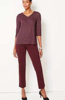 J.Jill Wearever V-Neck Ballet-Sleeve Top | Jjill-Women Tops & Tees