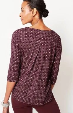 J.Jill Wearever V-Neck Ballet-Sleeve Top | Jjill-Women Tops & Tees