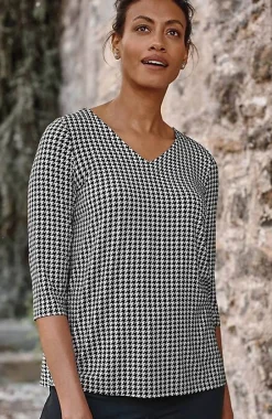 J.Jill Wearever V-Neck Ballet-Sleeve Top | Jjill-Women Tops & Tees