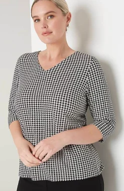 J.Jill Wearever V-Neck Ballet-Sleeve Top | Jjill-Women Tops & Tees