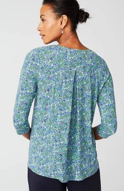 J.Jill Wearever V-Neck Ballet-Sleeve Top | Jjill-Women Tops & Tees