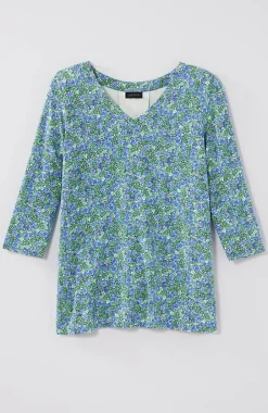 J.Jill Wearever V-Neck Ballet-Sleeve Top | Jjill-Women Tops & Tees