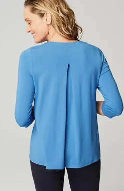 J.Jill Wearever V-Neck Ballet-Sleeve Top | Jjill-Women Tops & Tees