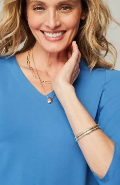 J.Jill Wearever V-Neck Ballet-Sleeve Top | Jjill-Women Tops & Tees