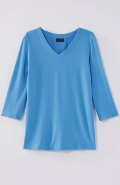 J.Jill Wearever V-Neck Ballet-Sleeve Top | Jjill-Women Tops & Tees
