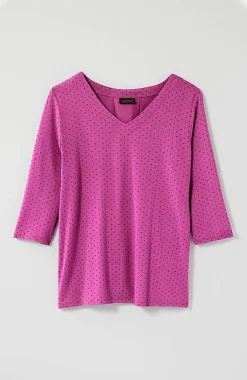J.Jill Wearever V-Neck Ballet-Sleeve Top | Jjill-Women Tops & Tees