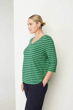 J.Jill Wearever V-Neck Ballet-Sleeve Top | Jjill-Women Tops & Tees