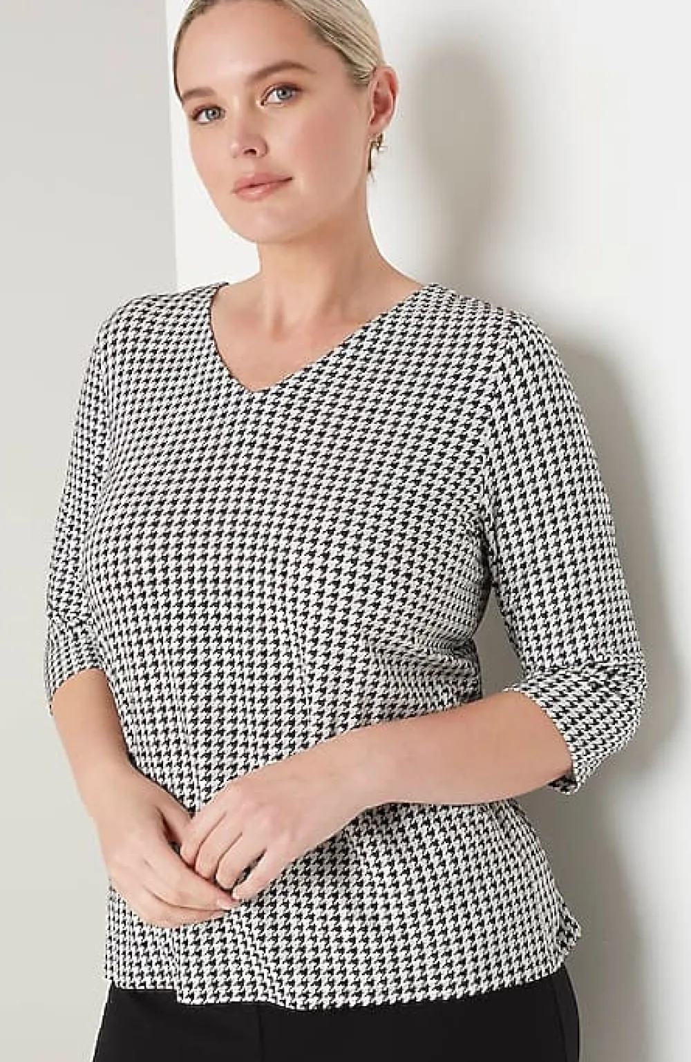 J.Jill Wearever V-Neck Ballet-Sleeve Top | Jjill-Women Tops & Tees