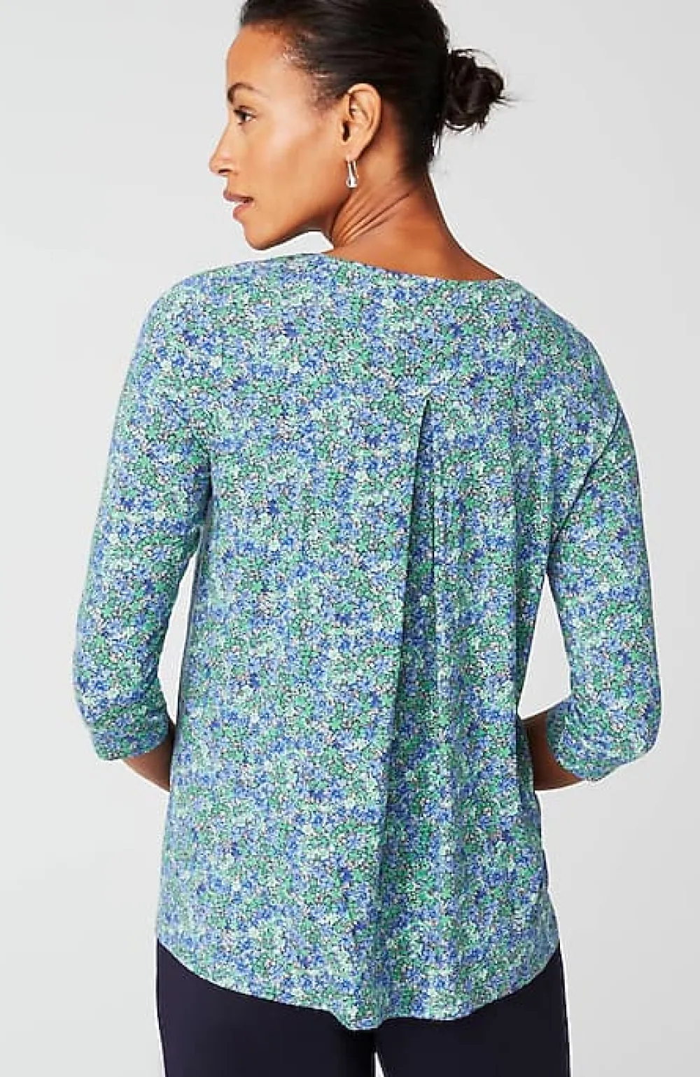 J.Jill Wearever V-Neck Ballet-Sleeve Top | Jjill-Women Tops & Tees