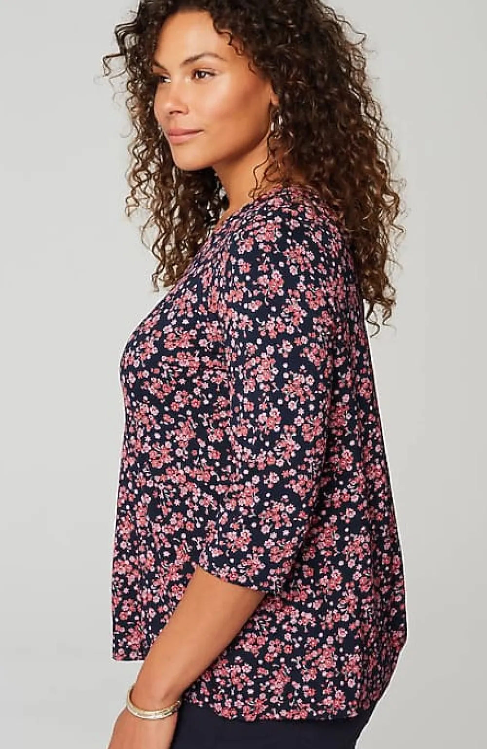 J.Jill Wearever V-Neck Ballet-Sleeve Top | Jjill-Women Tops & Tees