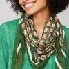 J.Jill Wildflower Square Scarf | Jjill-Women Ponchos, Ruanas & Scarves